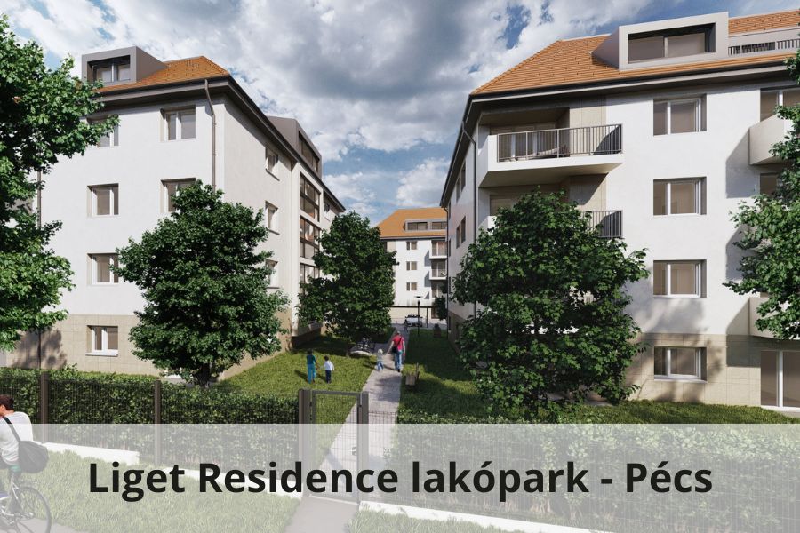 Liget Residence lakópark - Pécs